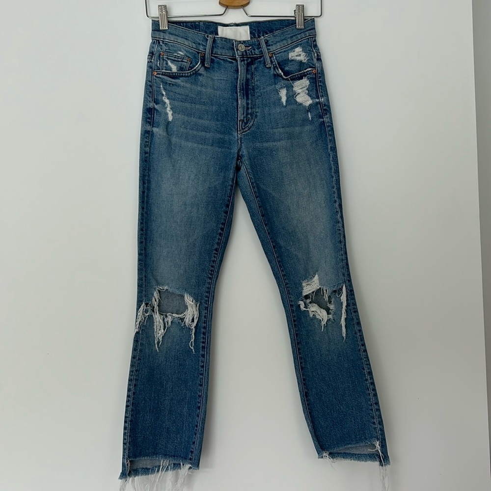 MOTHER Insider Crop Step Fray in Hijacking The Runway size 25